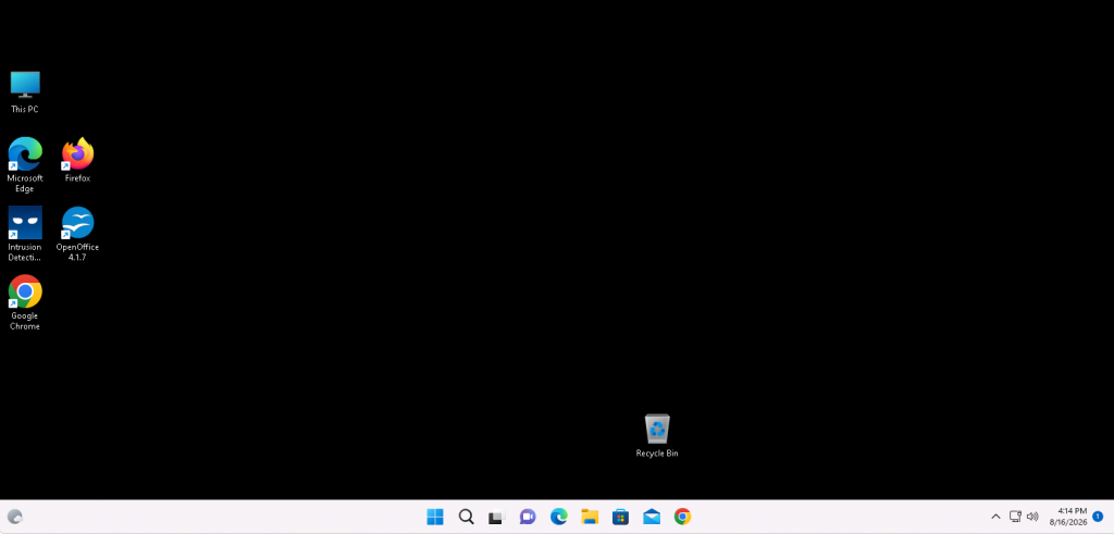 A Windows cloud desktop running inside a web browser tab