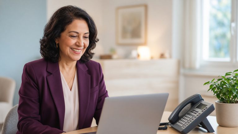 Business email being used in a browser and a desktop mail program